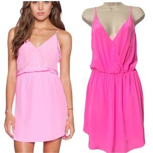 Rory Beca Revolve Eli‎ Hot pink silk slip dress Sz M NWT